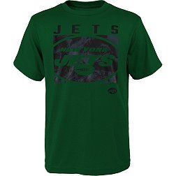NFL Team Apparel Youth New York Jets Liquid Camo Green T-Shirt