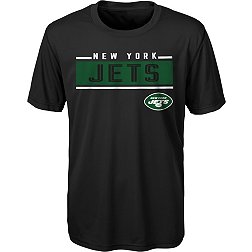 NFL Team Apparel Youth New York Jets Amped Up Black T-Shirt