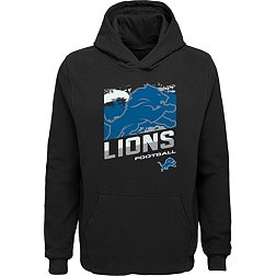NFL Team Apparel Youth Detroit Lions Rowdy Pullover Hoodie