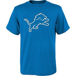 NFL Team Apparel Youth Detroit Lions Primary Logo Blue T-Shirt