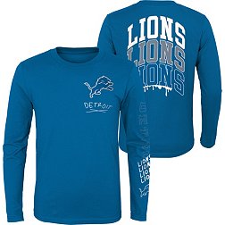 NFL Team Apparel Little Kids' Detroit Lions Drip Long Sleeve T-Shirt