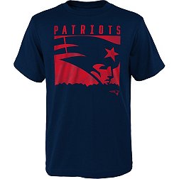 NFL Team Apparel Youth New England Patriots Liquid Camo Navy T-Shirt