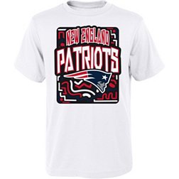 NFL Team Apparel Youth New England Patriots Tribe Vibe White T-Shirt