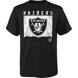 NFL Team Apparel Youth Las Vegas Raiders Game Time White T-Shirt
