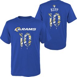 NFL Team Apparel Youth Los Angeles Rams Cooper Kupp #10 Drip Blue T-Shirt