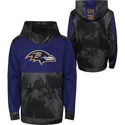NFL Team Apparel Youth Baltimore Ravens All Out Blitz Team Color Hoodie