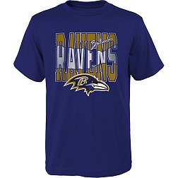 NFL Team Apparel Youth Baltimore Ravens Playbook Purple T-Shirt