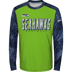 NFL Team Apparel Youth Seattle Seahawks Cover 2 Long Sleeve T-Shirt