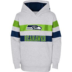 NFL Team Apparel Youth Seattle Seahawks Dynamic Duo Grey Pullover Hoodie