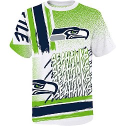 NFL Team Apparel Youth Seattle Seahawks Game Time White T-Shirt