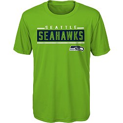 NFL Team Apparel Youth Seattle Seahawks Amped Up Green T-Shirt