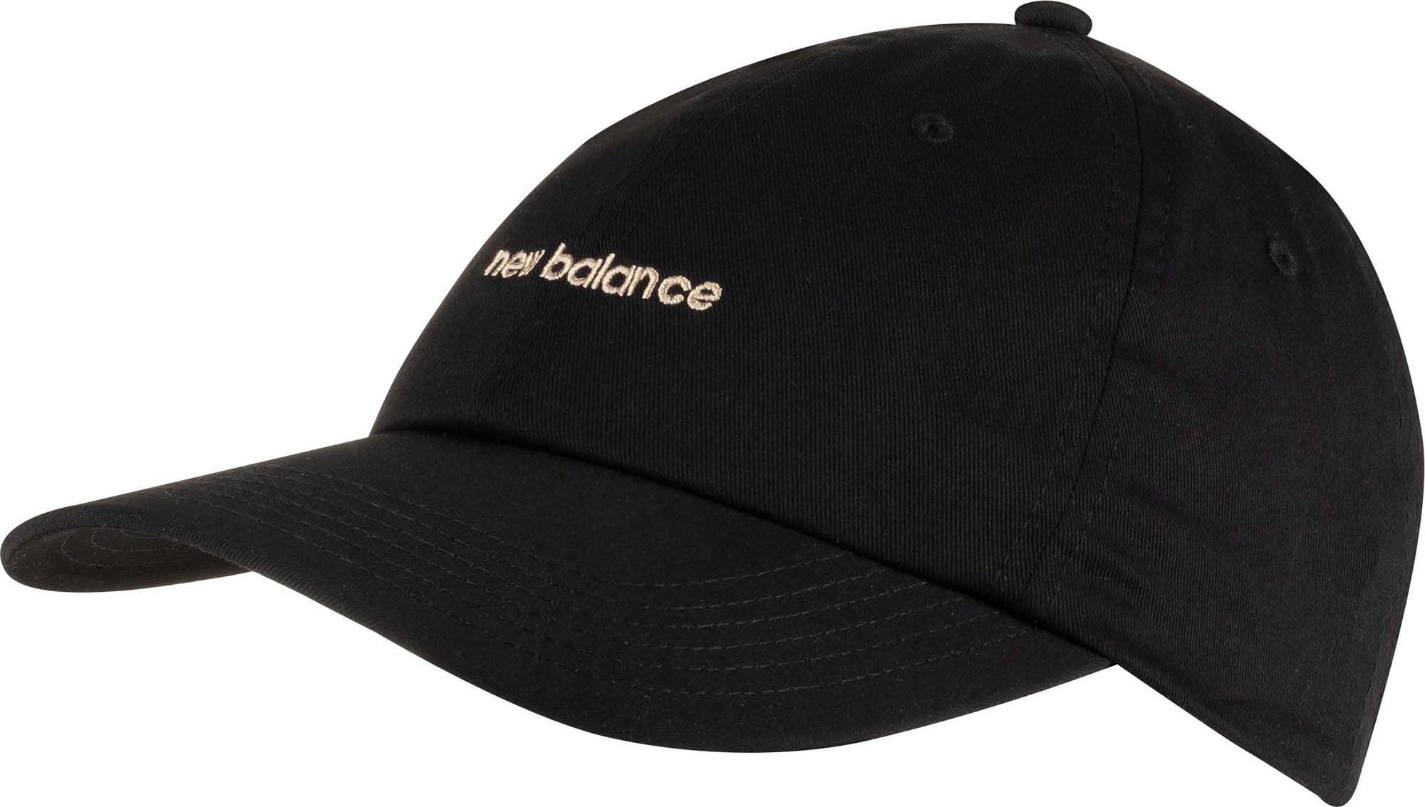 New Balance Women's 6-Panel Linear Logo Hat Black thumbnail