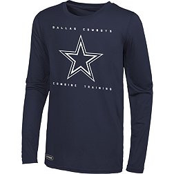 NFL Combine Men's Dallas Cowboys Side Drill Long Sleeve T-Shirt