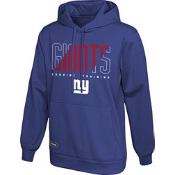 New York Giants Nike Hoodie Sweatshirt Men M Blue Colorblock THERMA-FIT NFL