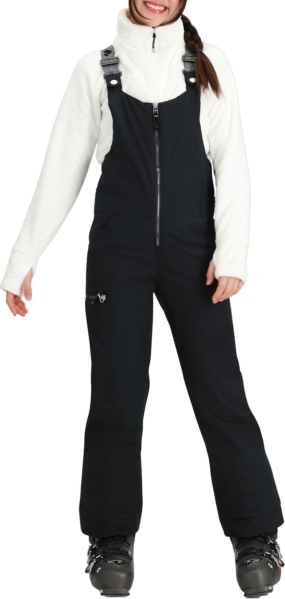 Photos - Ski Wear Obermeyer Girls' Anya Bib Pants, XL, Black 23OBEGGNYBBPNTXXXYOW