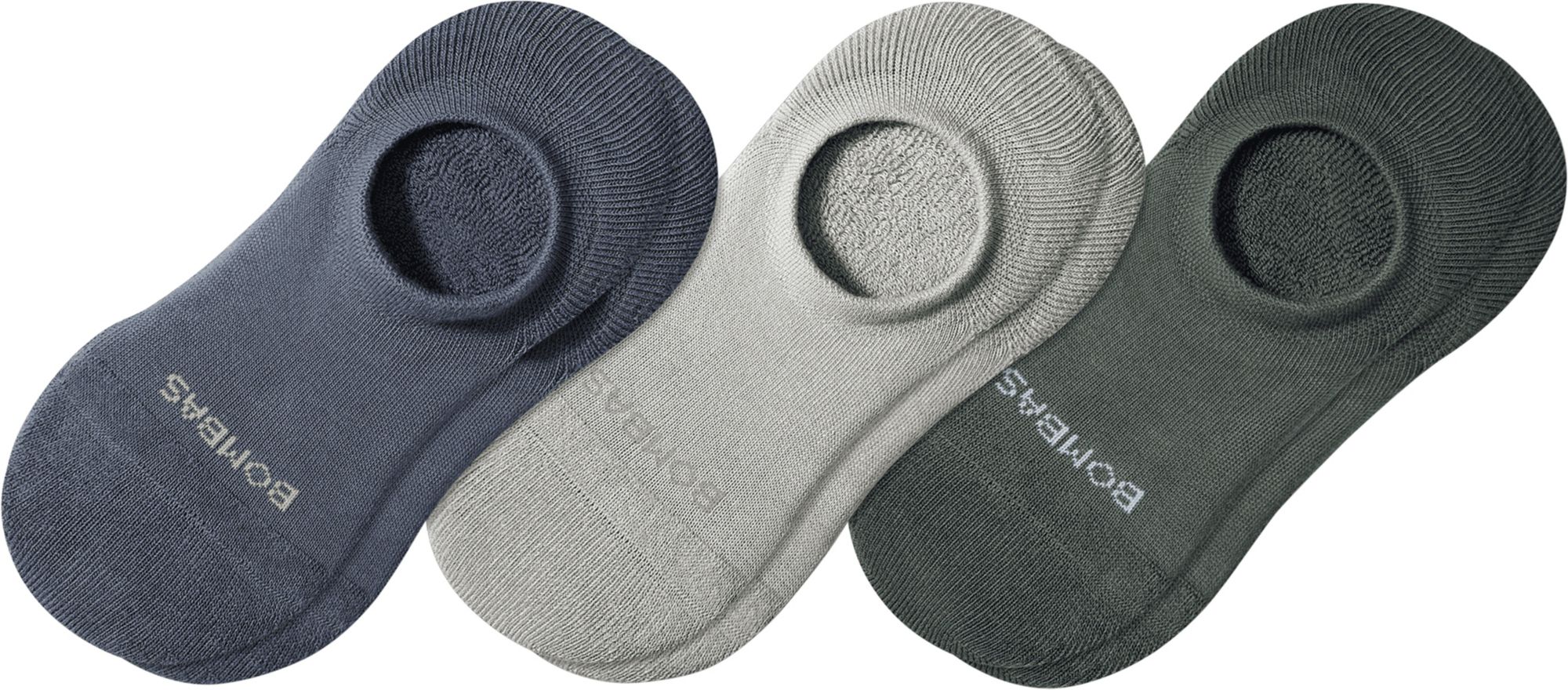 Bombas Men's Cushioned No Show Socks - 3 Pack