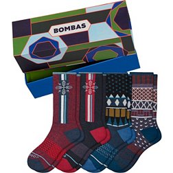 Bombas Men's Merino Wool Calf Sock 4-Pack Gift Box