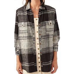 O'Neill Women's Brooks Flannel Oversized Shirt