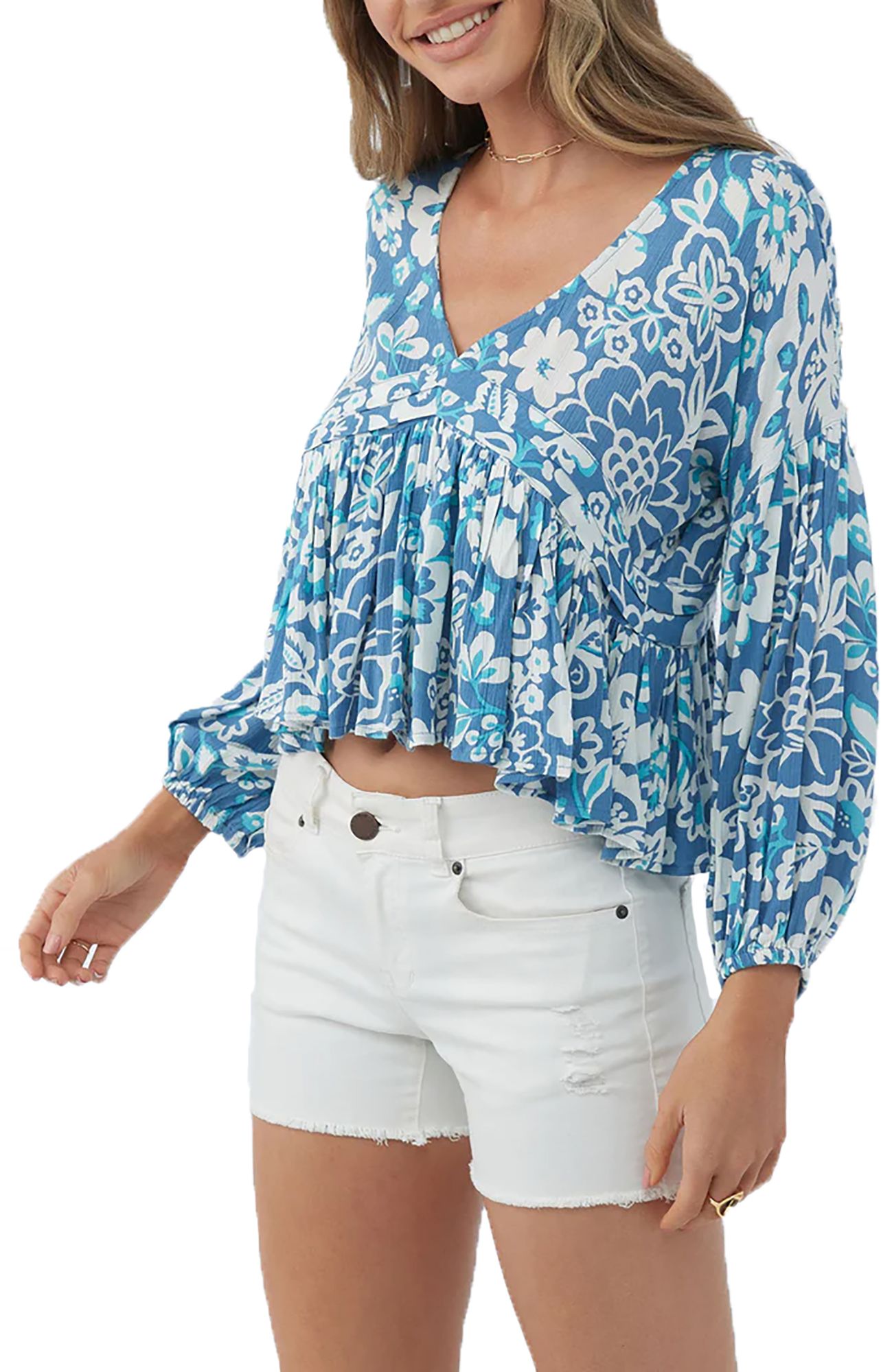 O'Neill Women's Mary Christina Floral Long Sleeve Top