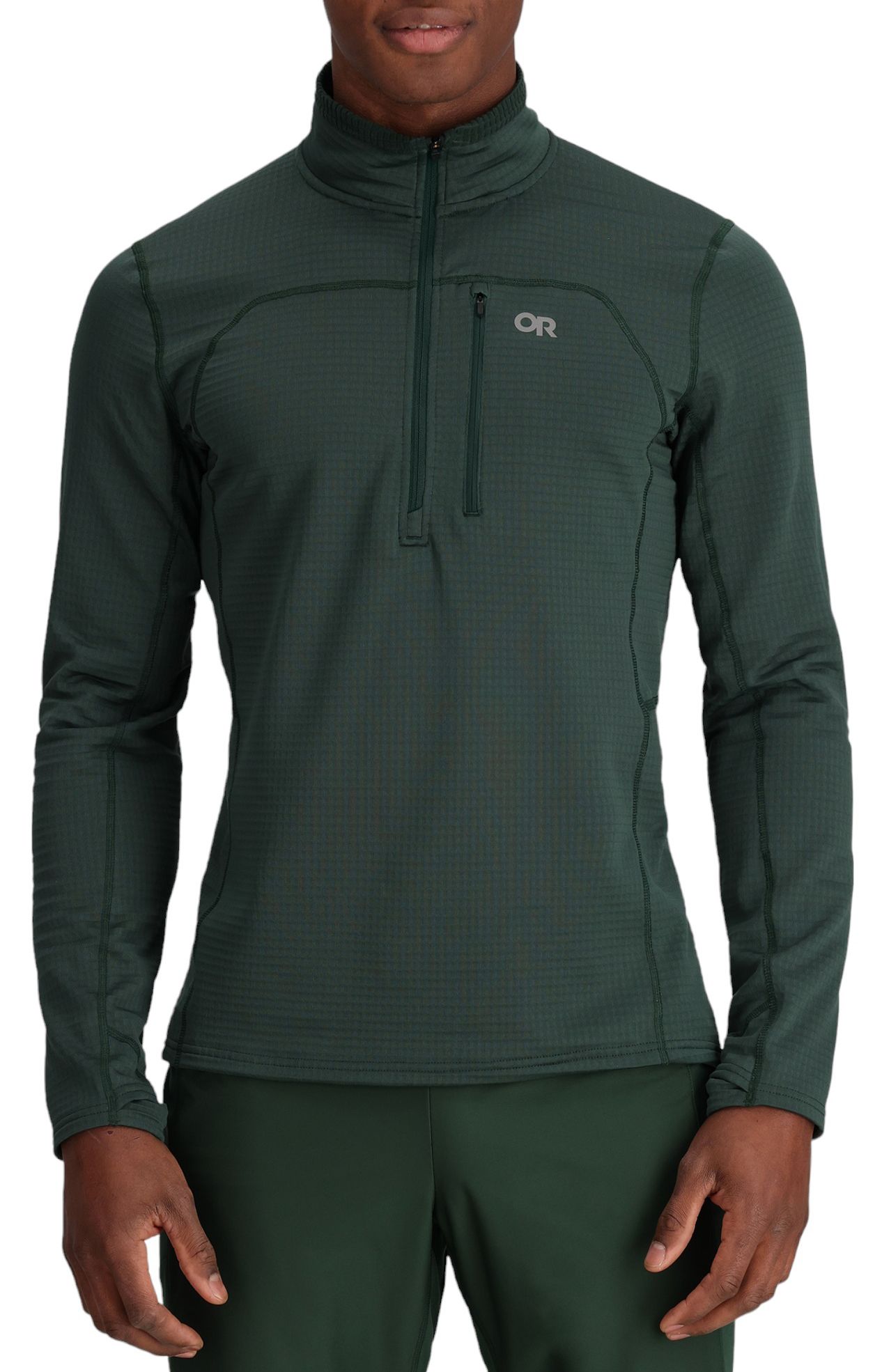 Outdoor Research Men's Vigor Grid Fleece Half Zip Top