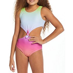 Andy & Evan Girls' Ombre One-Piece Swimsuit