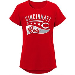 MLB Team Apparel Girls 8-20 Cincinnati Reds Red Big Wave T-Shirt