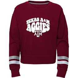 Gen2 Girls' Texas A&M Aggies Maroon 70's Crewneck Sweatshirt