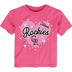 Colorado Rockies Kate The Catcher Tee Shirt Youth Small (6-8) / White