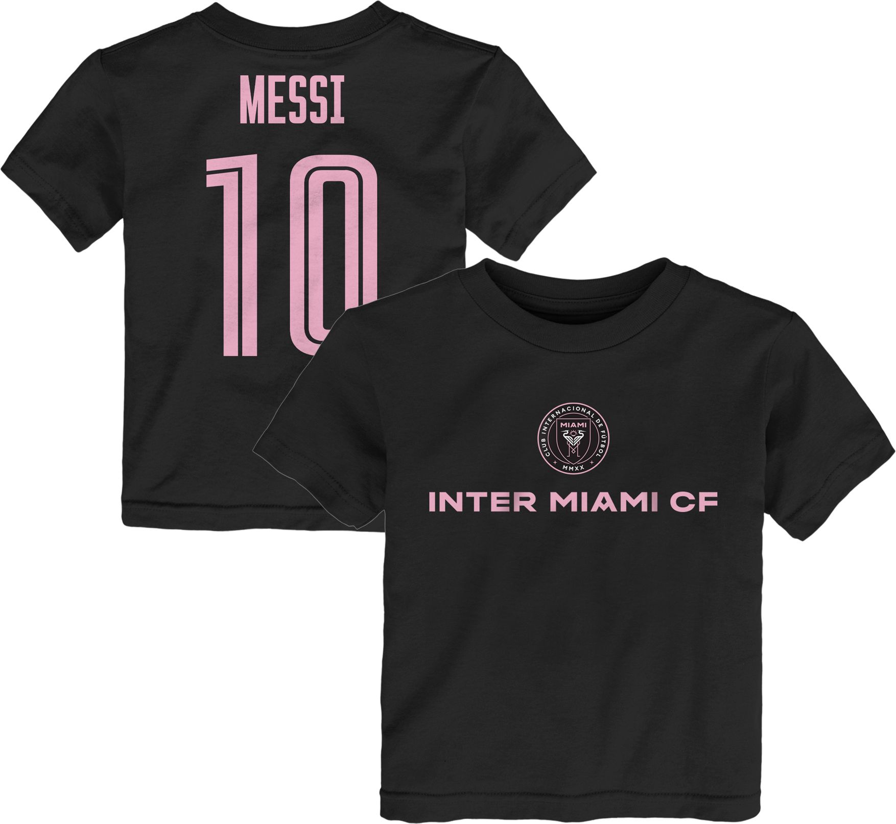 Outerstuff Toddler Inter Miami CF Lionel Messi #10 Black T-Shirt