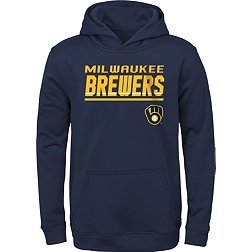 Mlb Milwaukee Brewers Men's Short Sleeve V-neck Jersey - S : Target