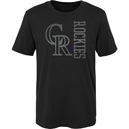 MLB Team Apparel 4-7 Colorado Rockies Black Impact T-Shirt