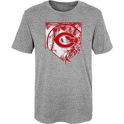 MLB Team Apparel 4-7 Cincinnati Reds Gray Homefield T-Shirt
