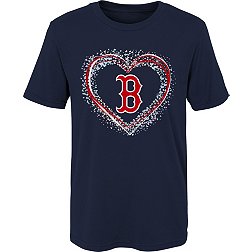MLB Team Apparel 4-7 Boston Red Sox Navy Heart Shot T-Shirt