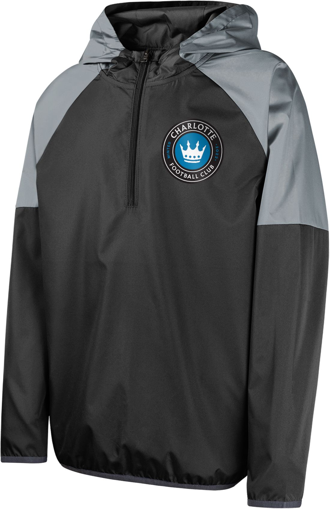 MLS Youth Charlotte FC Unstoppable Black Quarter-Zip Pullover Shirt