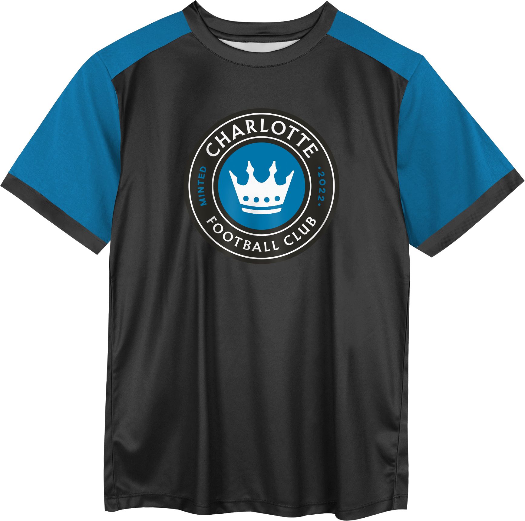 MLS Preschool Charlotte FC Winning Tackle Black T-Shirt