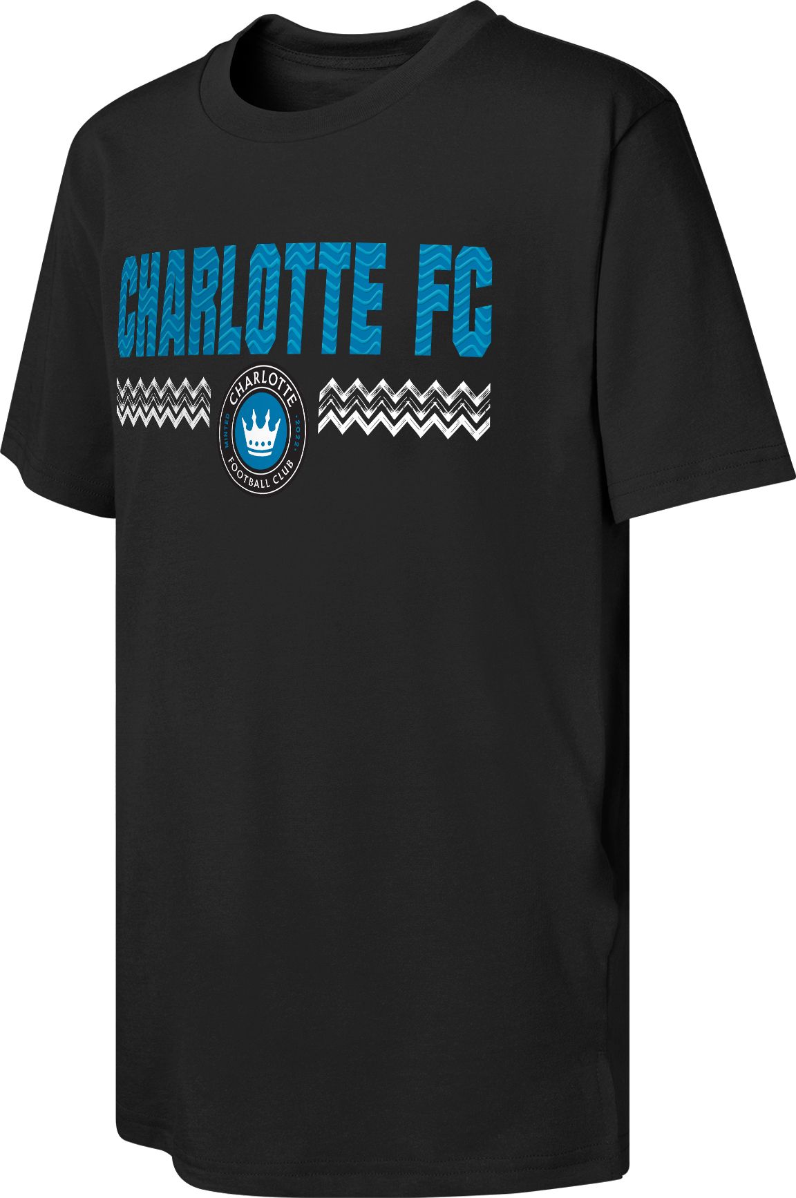 MLS Youth Charlotte FC Wordmark Black T-Shirt