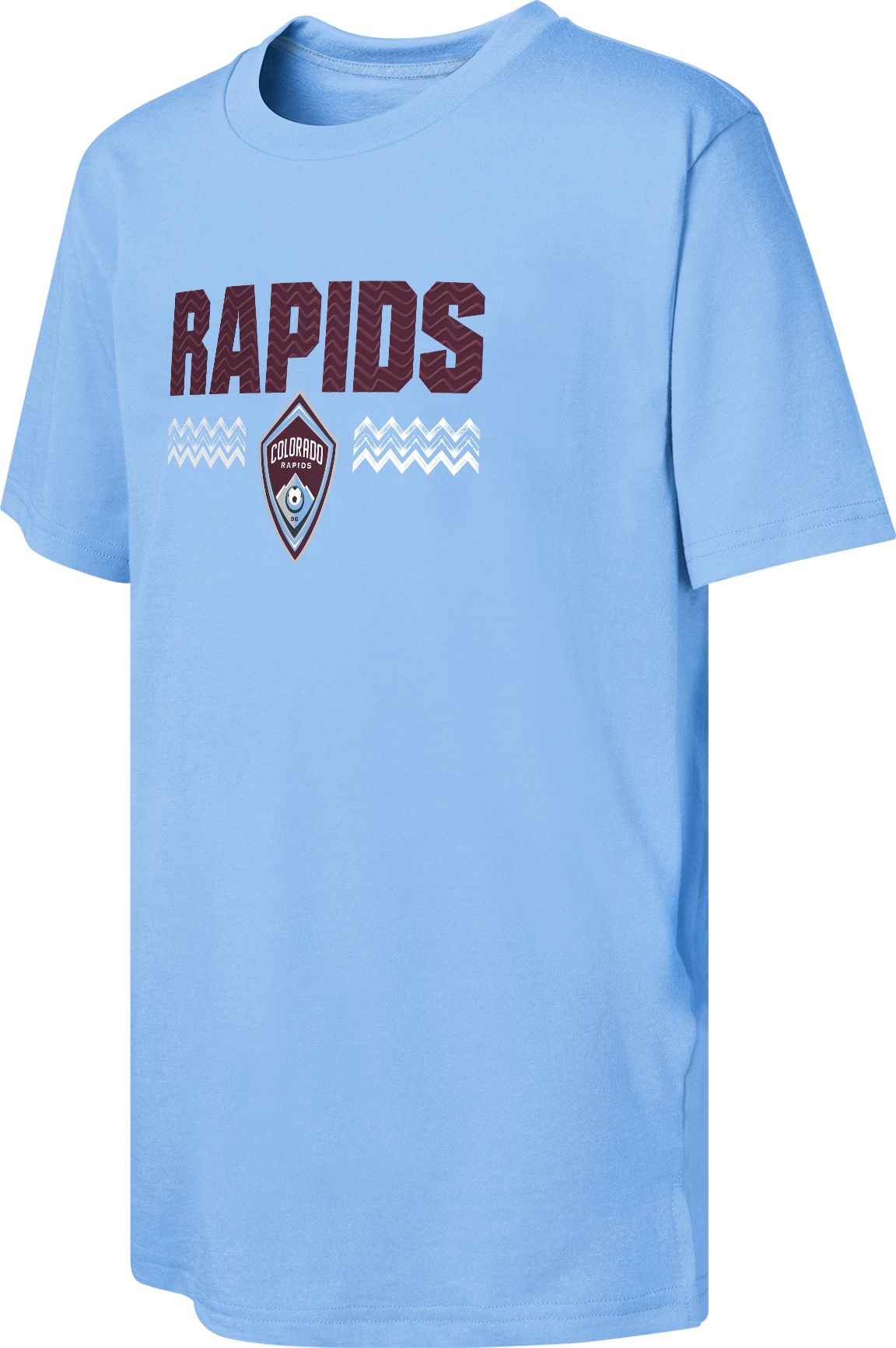 MLS Youth Colorado Rapids Wordmark Light Blue T-Shirt