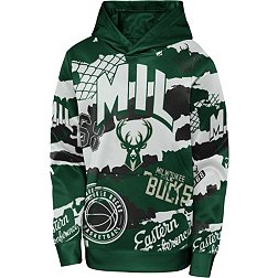 Outerstuff Youth Milwaukee Bucks Over The Limit Green Sublimated Hoodie