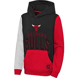 Outerstuff Youth Chicago Bulls Rimshot Pullover Black Hoodie