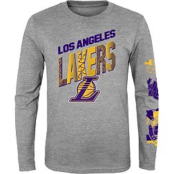 Nike Youth Los Angeles Lakers Grey Parks & Wreck Long Sleeve T-Shirt