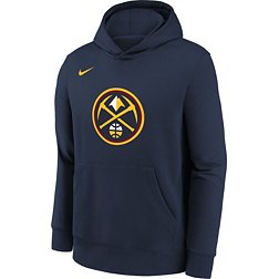 Nike Youth Denver Nuggets Navy Club Logo Fleece Sweatshirt