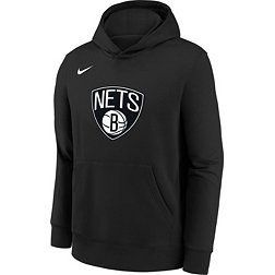 Nike Youth Brooklyn Nets Black Club Logo Fleece Sweatshirt