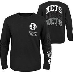 Outerstuff Youth Brooklyn Nets Black Team Drip Long Sleeve T-Shirt