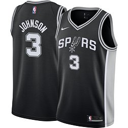 Nike Youth San Antonio Spurs Black Keldon Johnson #3 Swingman Jersey