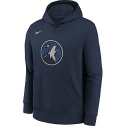Nike Youth Minnesota Timberwolves Navy Club Logo Fleece Sweatshirt
