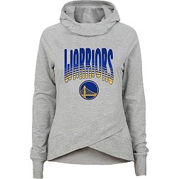 Outerstuff Youth Golden State Warriors Grey Glitter Game Funnel Neck Hoodie