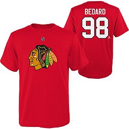 NHL Youth Chicago Blackhawks Connor Bedard #98 Red T-Shirt
