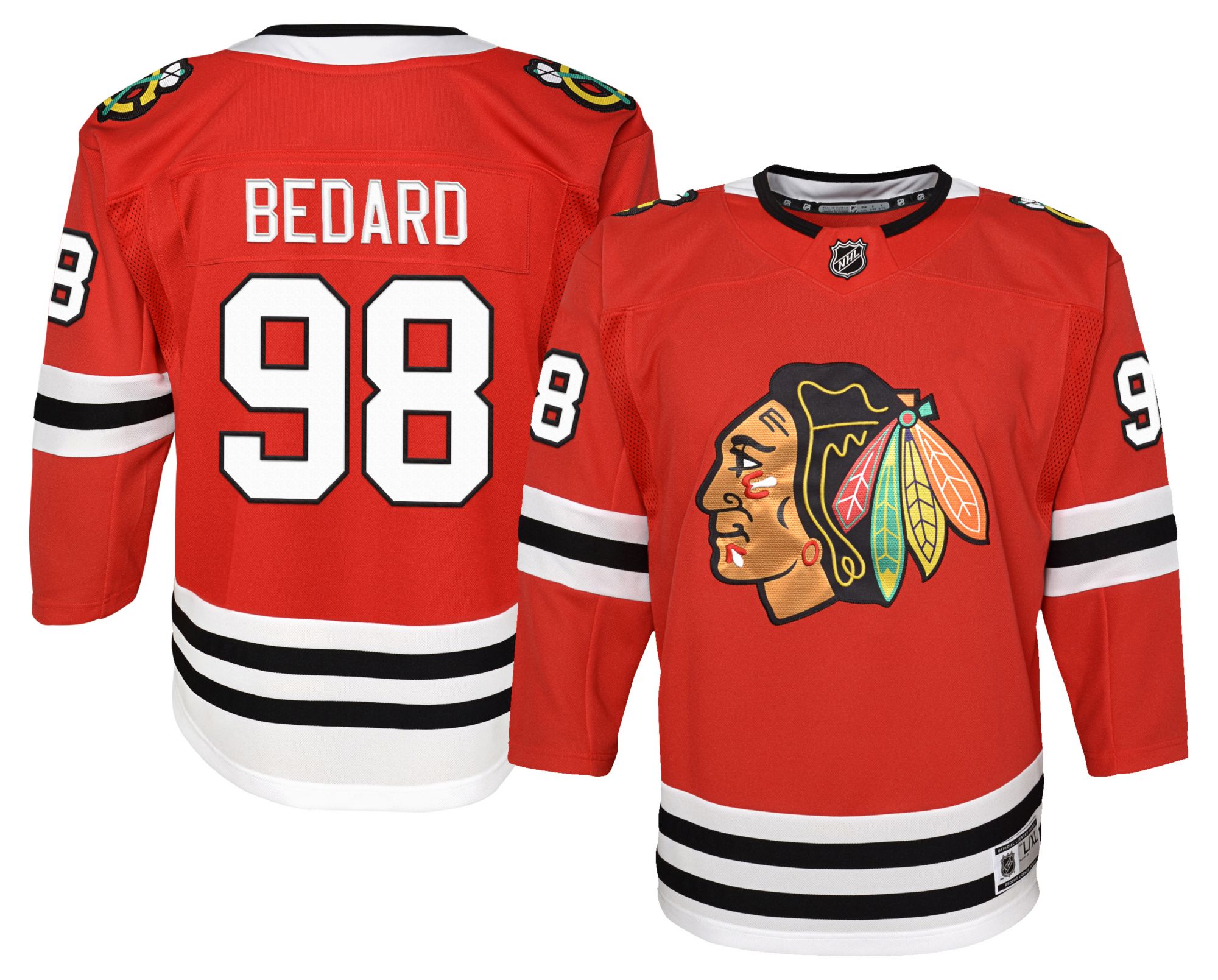 NHL Youth Chicago Blackhawks Connor Bedard #98 Premier Home Jersey