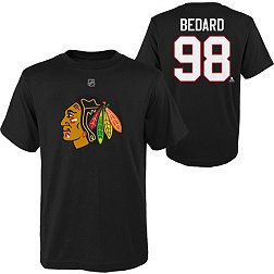 NHL Youth Chicago Blackhawks Connor Bedard #98 Black T-Shirt
