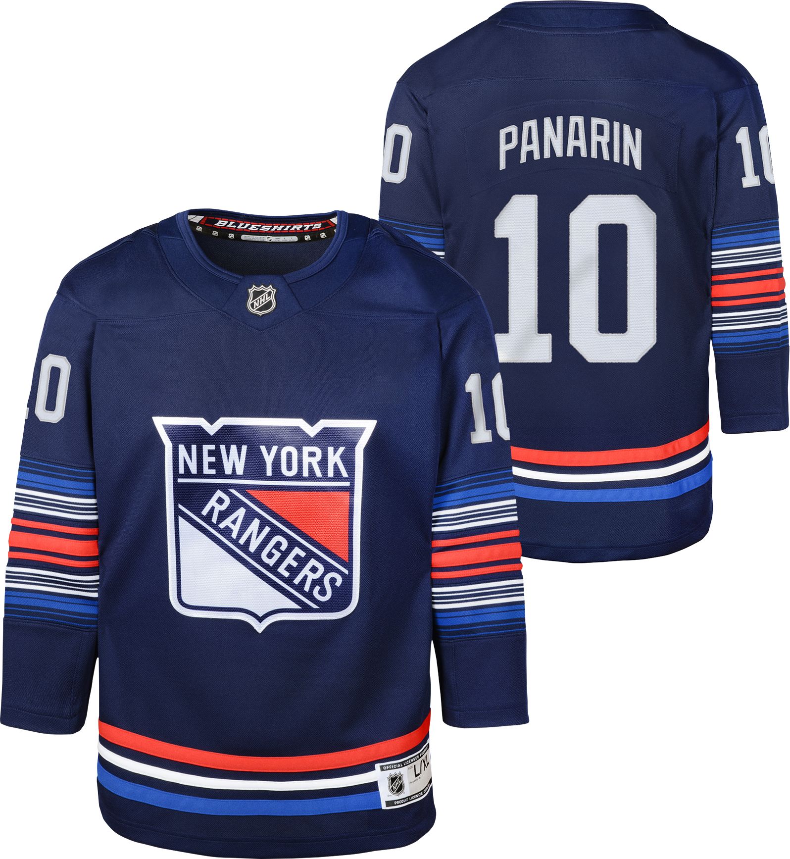 New York Rangers No10 Artemi Panarin Royal Blue Home USA Flag Jersey
